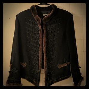 Jean Paul Gaultier fur lined jacket